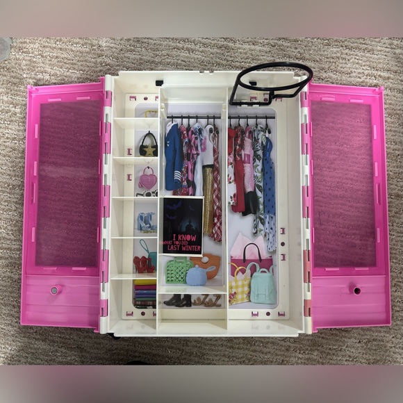 Barbie Other - Barbie Pink and White Fashion Closet